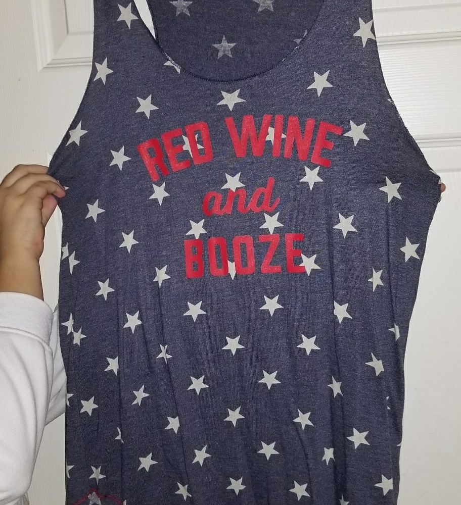Red White & Booze Tank Top